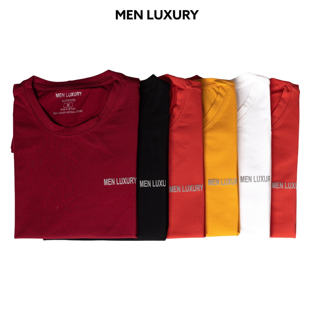 Áo thun cotton MEN LUXURY phông nam cổ tròn đẹp, chất cotton cao cấp, đứng form tôn dáng hiện đại trẻ trung | BigBuy360 - bigbuy360.vn