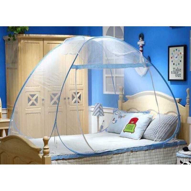 Xã Kho - Mùng tự bung cao cấp / 2mx2m2 ;1m8x2m ; 1m6x2m ; 1m4x2m / xanh ,hồng