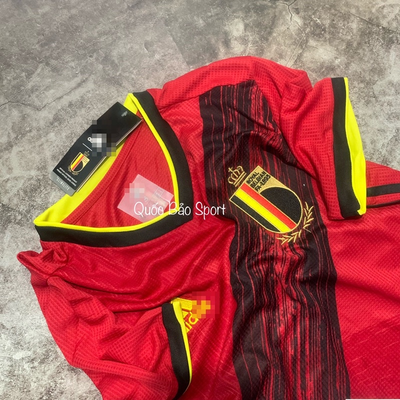 [VẢI THÁI]  Bộ áo bóng đá đội tuyển Bỉ đỏ mùa 2020-2021.