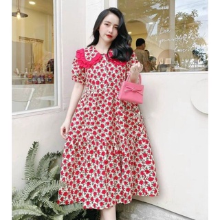 Váy bầu xinh hoa nhí