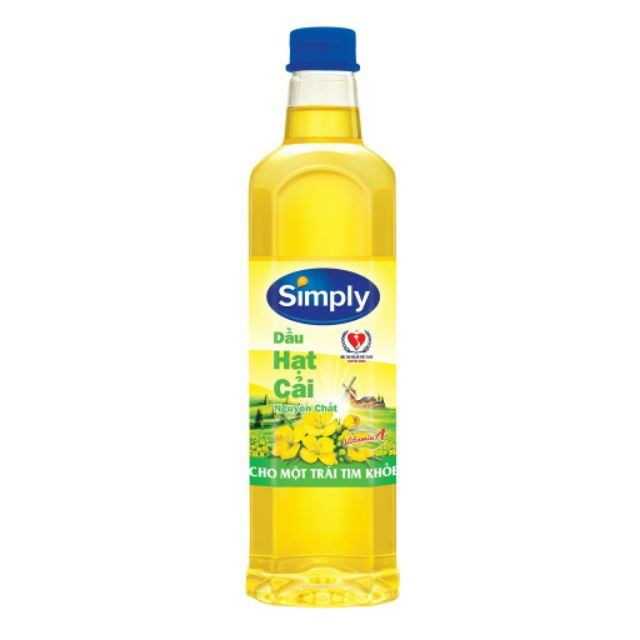 Dầu hạt cải simply 1 lít