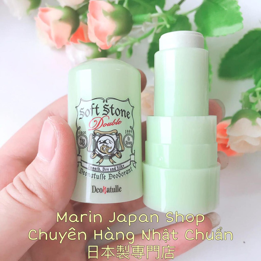 (Mini)Lăn khử mùi Soft Stone Deonatulle khử mùi dưỡng trắng da Nhật Bản lăn đá khoáng | BigBuy360 - bigbuy360.vn
