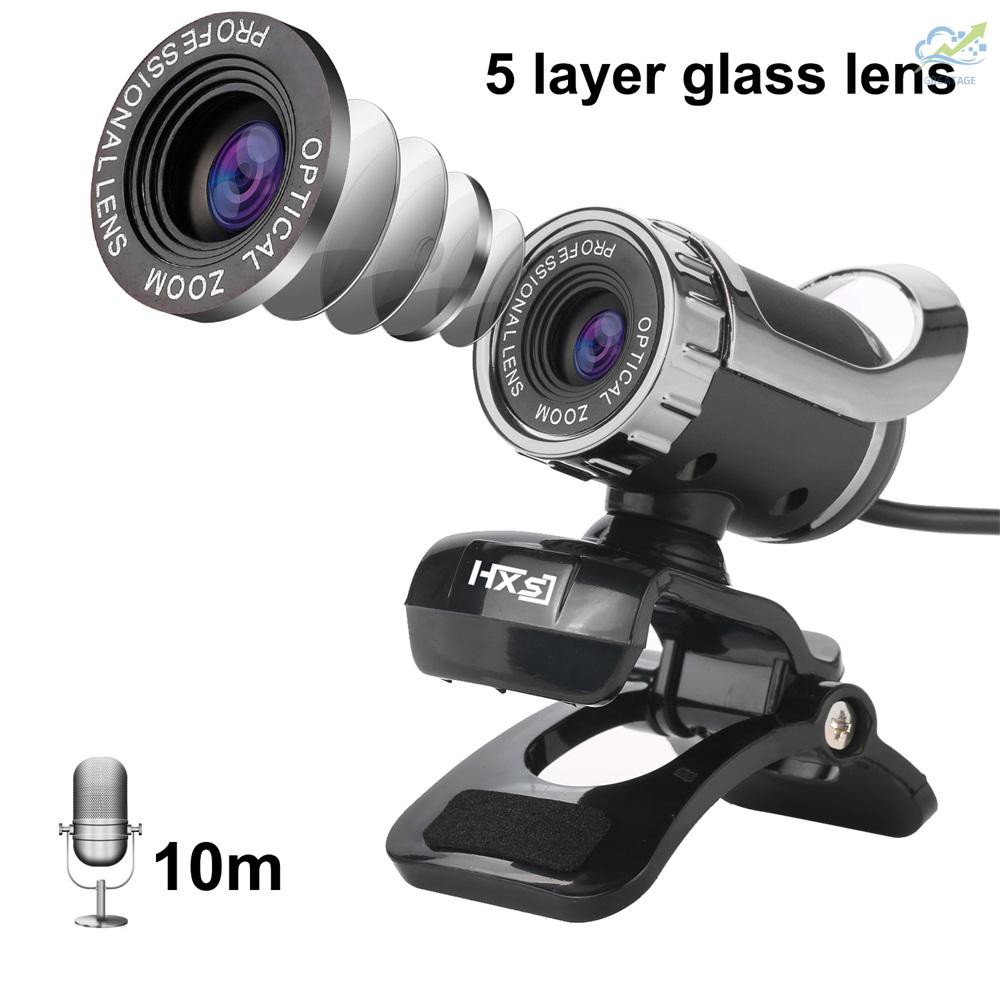 Webcam Cho Máy Tính Hxsj Lg-68 Cổng Usb Màu Đen + Bạc | BigBuy360 - bigbuy360.vn