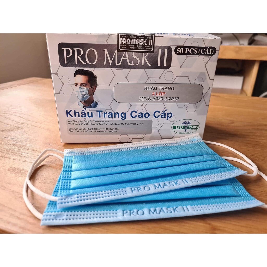 Khẩu trang y tế chính hãng PRO MASK (Hộp 50 cái) | BigBuy360 - bigbuy360.vn