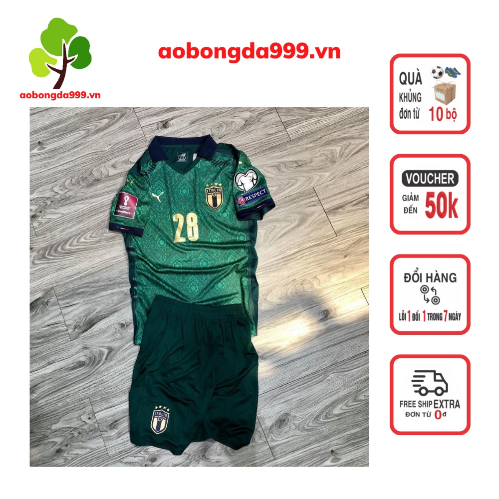 Bộ quần áo thể thao - quần áo đá bóng đội tuyến Ý Italia mẫu có cổ vải cao cấp đủ mẫu - aobongda999.vn