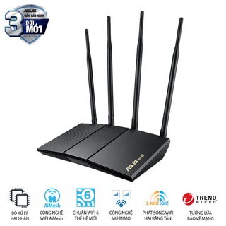 Bộ phát wifi 6 asus rt-ax1800hp mu-mimo aimesh ax1800mbps