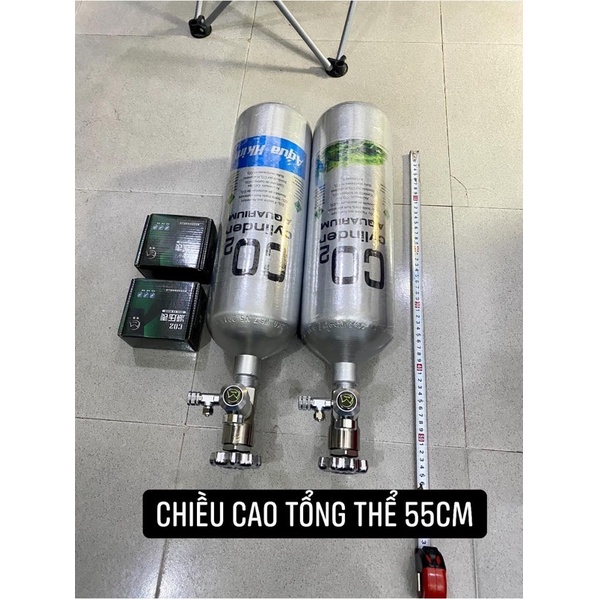 Thép 3kg Full Khí / Van Tổng Inox Neriki + Van Cơ Mufan