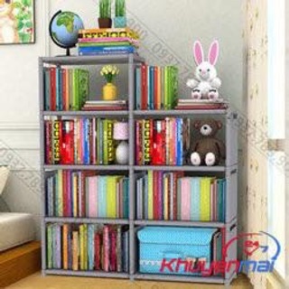 Kệ sách đôi 7 ngăn(chọn màu ngẫu nhiên)