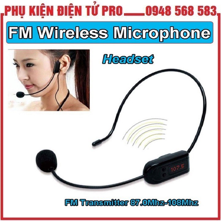 Micro Không Dây Fm Xxd-018 Chống Ồn, Lọc Tạp Âm Tốt Dùng Cho Máy, Loa Trợ Giảng