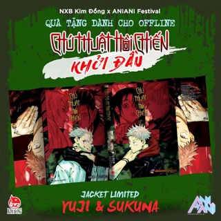 Jacket limited - YURJI & SUKUNA - Bìa đỏ giới hạn Chú thuật hồi chiến.