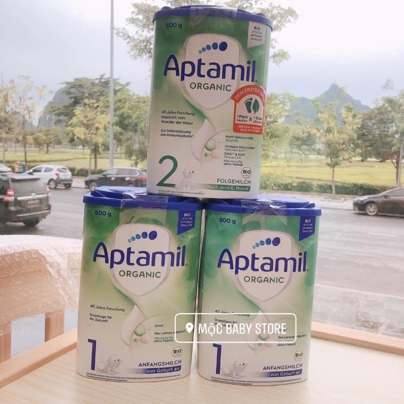 Sữa Aptamil Organic Đức Mẫu mới 900g số 1 (0-6m)