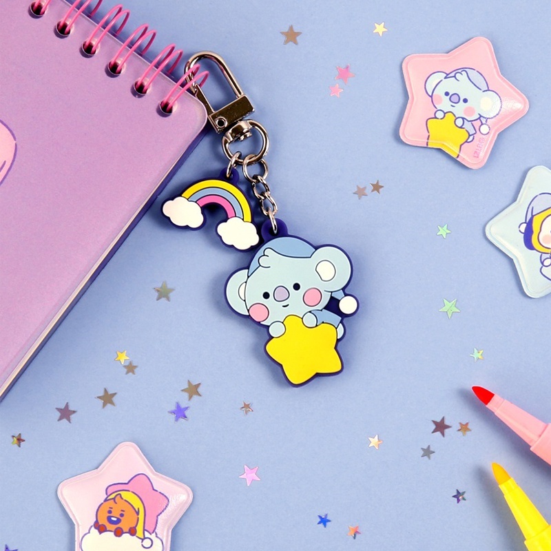 Bts Bt21 Móc Khóa Silicon Hình Bt21 Dễ Thương