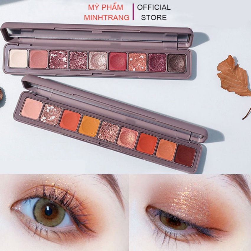 Phấn mắt nhũ 9 ô màu Lameila Beautiful Color Geometry 3600,Bảng phấn mắt đẹp,cá tính,quyến rũ,lì,mịn,mượt,lên tone chuẩn