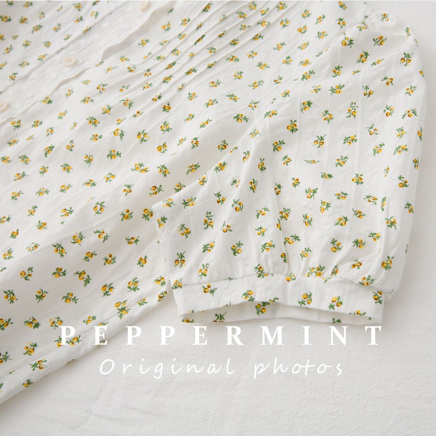 Áo Sơ Mi Hoa Ngắn Tay Phong Cách Hàn Quốc Mới 44764