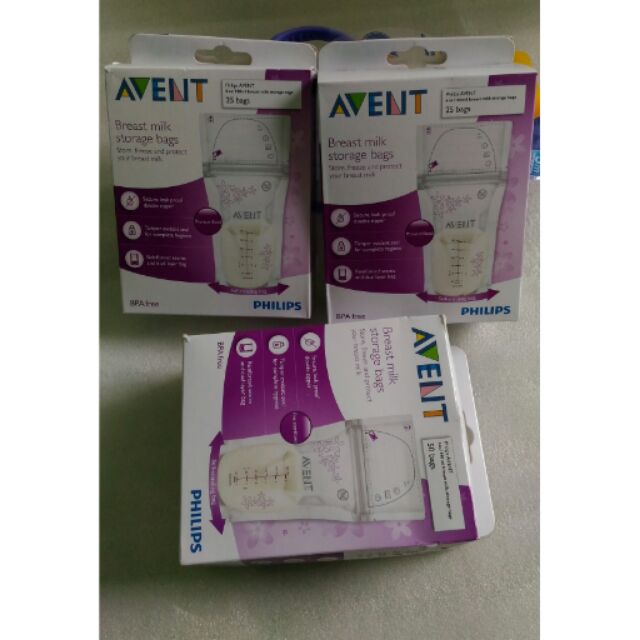 Hộp 50 túi trữ sữa Avent 180ml