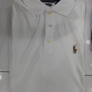 Áo phông( thun) polo trắng cổ bo