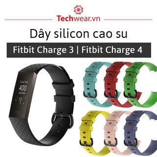 Dây silicon cho đồng hồ Fitbit Charge 3 | Fitbit Charge 4 size L Size S hàng có sẵn giao ngay trong nước