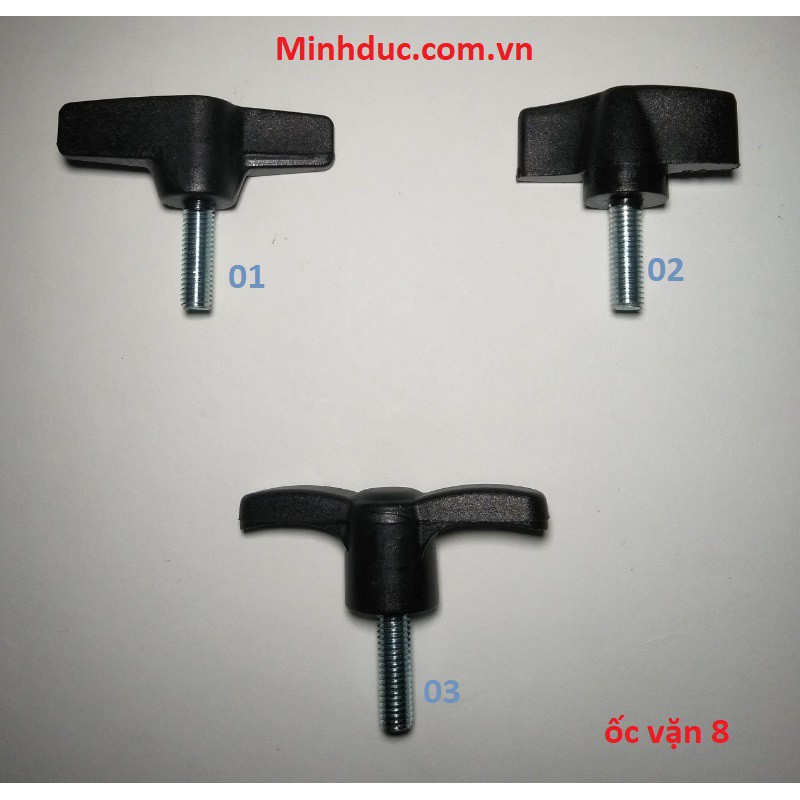 Ốc vặn chân đèn 8mm các loại