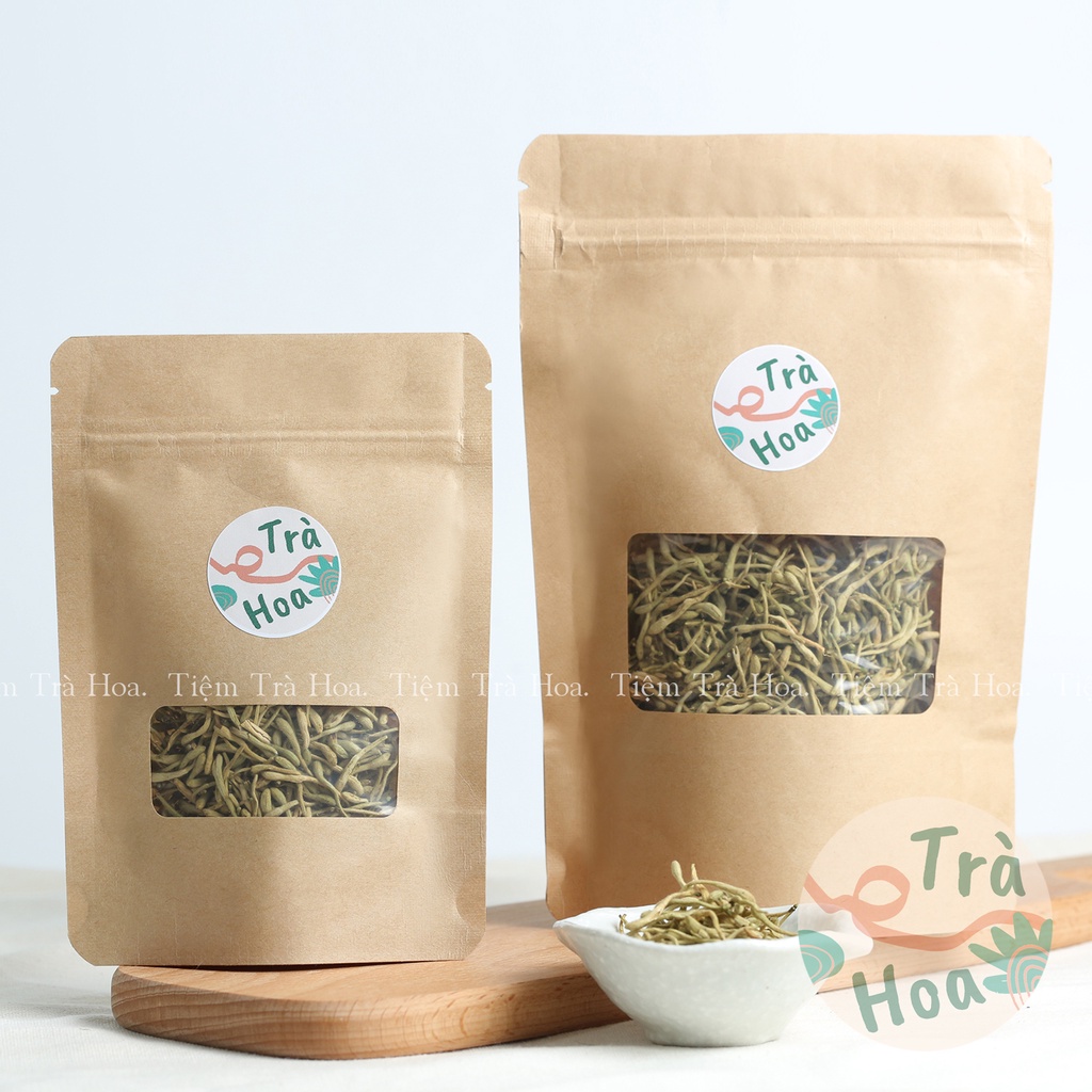 Trà Kim Ngân Hoa khô tự nhiên - Thanh nhiệt, giải độc, rối loạn tiêu hóa, nhiễm khuẩn