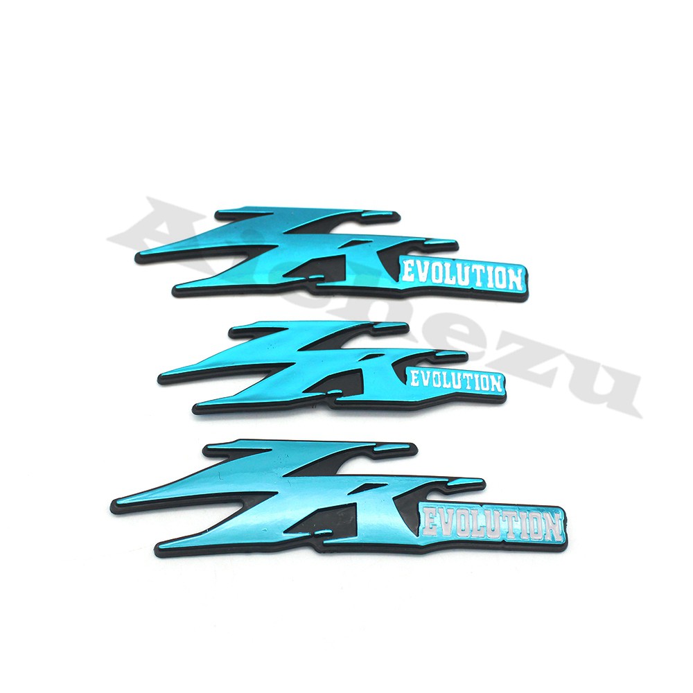 Miếng Dán 3D Màu Xanh Dương / Chrome Cho Xe Yamaha JOG ZR Evolution