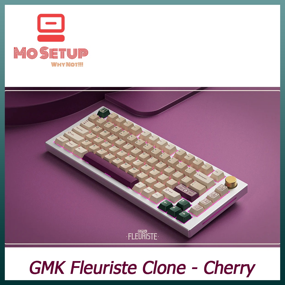 Keycap bàn phím cơ_GMK Fleuriste Clone PBT Dyesub Cherry Profile_Dành cho các layout.