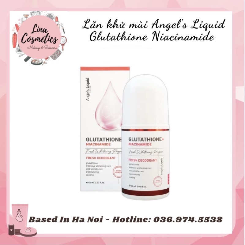 Lăn Khử Mùi Angel's Liquid Glutathione+ Niacinamide Fresh Deodorant