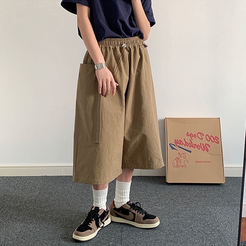 Quần Short Nam Có Túi Phong Cách retro Mới