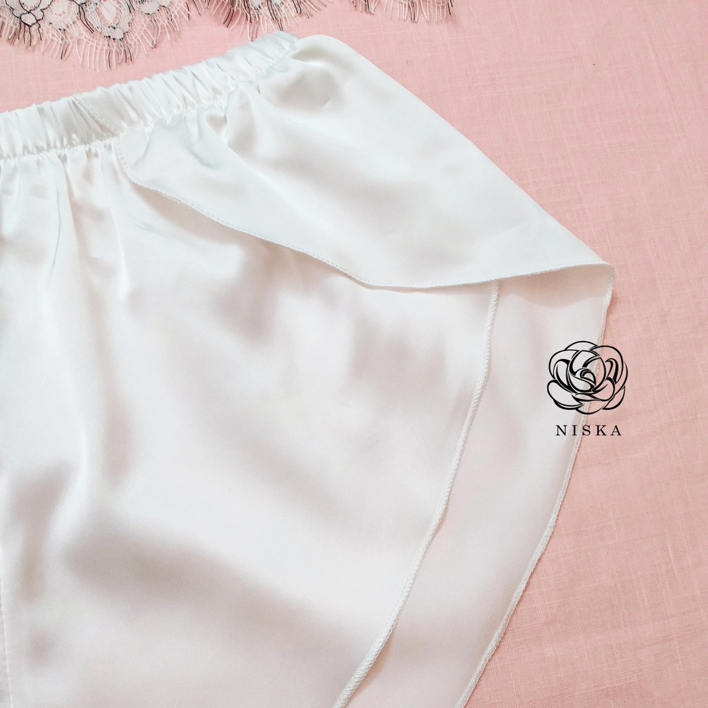 Bộ ngủ ren phối satin - Mã B105