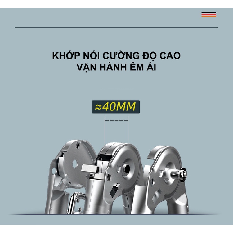 Thang INOX Rút Chữ A, INOX 316 chính hãng WINCI, Win-TRS(X), Có bánh xe, chịu tải tối đa 800kg.