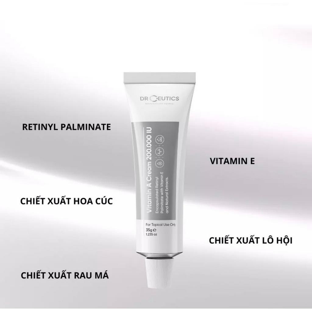 Kem Dưỡng Vitamin A Drceutics Retinol Chứa Trẻ Hoá Và Căng Mịn Da