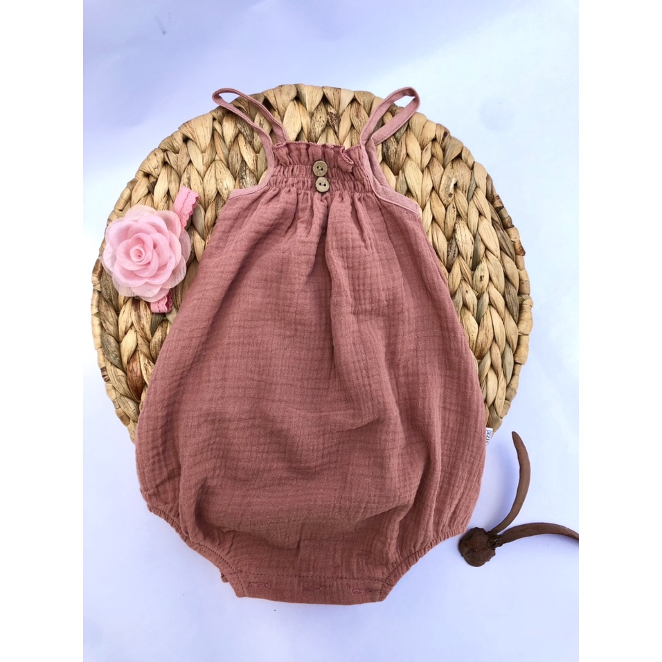 Bodysuit cho bé sơ sinh 6 tháng đến 2 tuổi BABY112 phong cách hàn quốc giá rẻ chất liệu muslin thoáng mát mềm mịn BD001