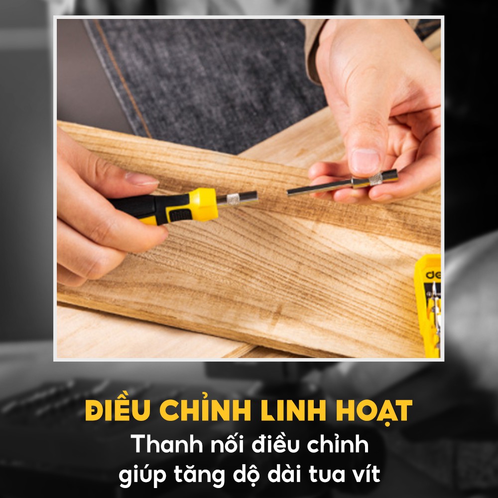 Bộ tua vít sửa chữa đa năng 33 chi tiết Deli DL1033D - Cam kết chính hãng - Bảo hành 12 tháng 1 đổi 1