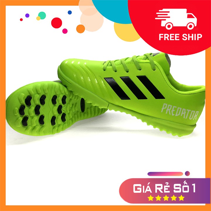 [TRỢ GIÁ SHIP] Giày đá bóng, đá banh sân cỏ nhân tạo Predator xám lá