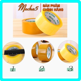 Băng Dính Màu Vàng Đục, Vàng Chanh Siêu Chắc Siêu Bền 4.5cm