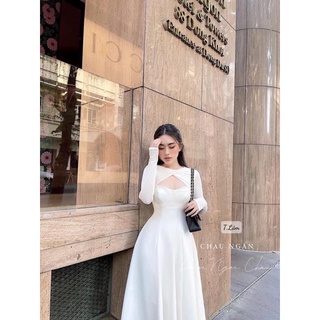 Váy xoè bồng bềnh dáng dài
