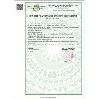 Dha bầu bio island úc 60 viên