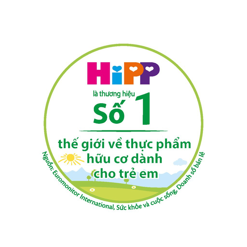 Dinh dưỡng đóng lọ ăn dặm Lê Táo HiPP Organic 125g