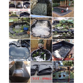 BẠT LÓT HỒ CÁ KOI HDPE KHỔ 5m dày 0.3mm