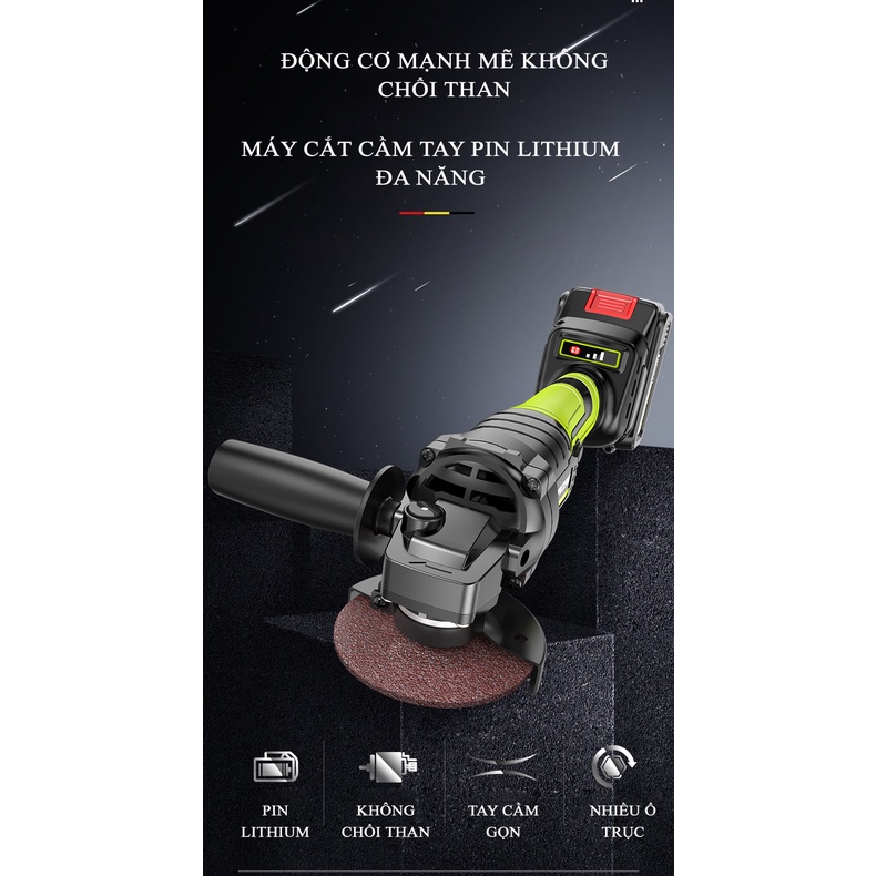 Máy Mài Góc, Máy Cắt Sử Dụng Pin Lithium Không Chổi Than Shibaura – Một Sản Phẩm Của Zhipu