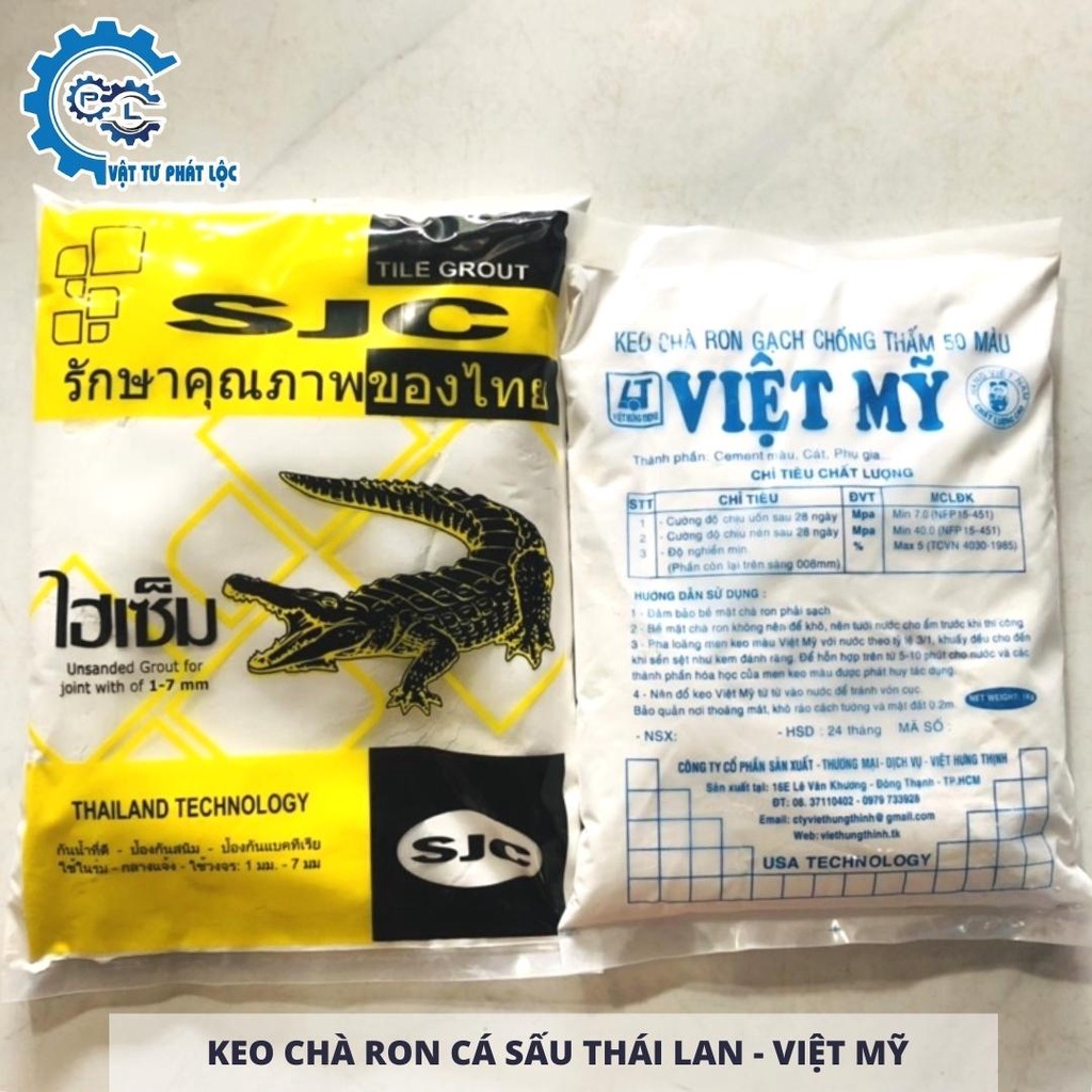 Keo Chà Ron Cá Sấu Thái Lan 1kg - Xi măng trắng Cá Sấu Thái Lan 1kg