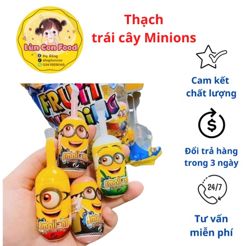 THẠCH TRÁI CÂY MINIONS LẺ - Lùn Con Food
