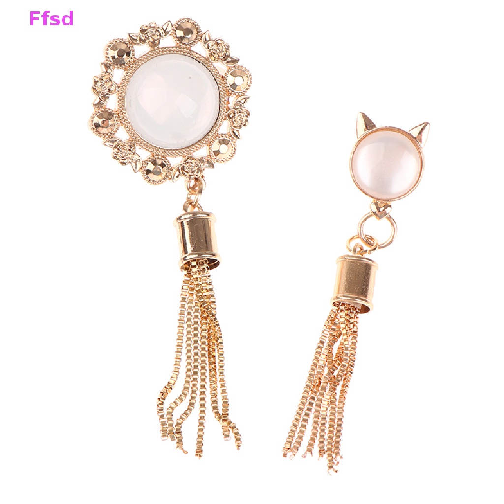 {Ffsd} Mặt Dây Tua Rua Kim Loại Tinh Tế Tự Làm Túi Xách / Mũ Trang Trí Thủ Công DIY