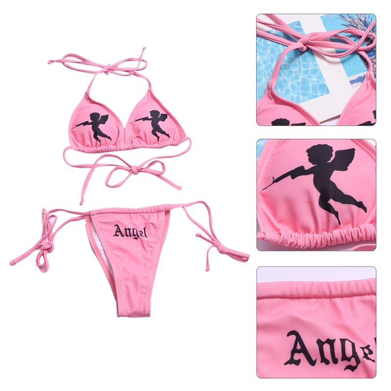 Bộ Đồ Bơi Bikini Hai Mảnh Thời Trang Mùa Hè Gợi Cảm Cho Nữ