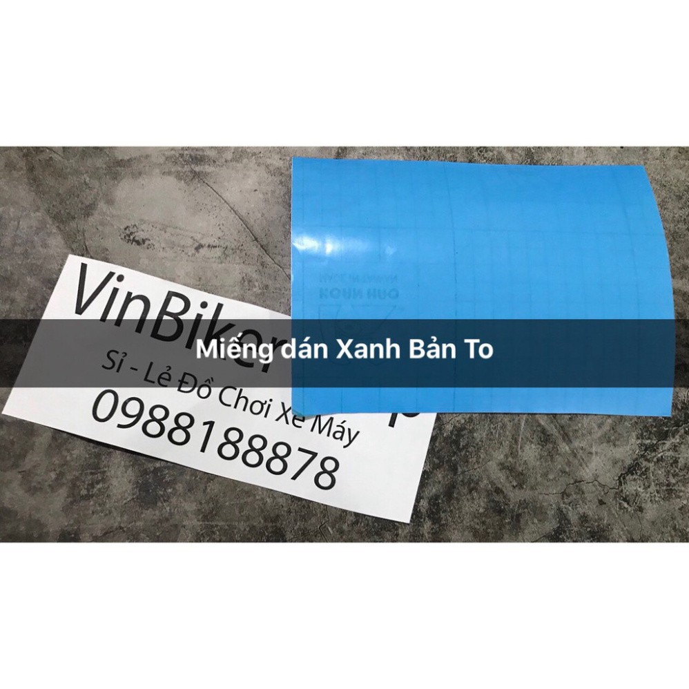 Decal Dán Biển Số Xe Máy &lt; Xanh, Vàng&gt; - Miếng dán Biển Số Xe Máy!