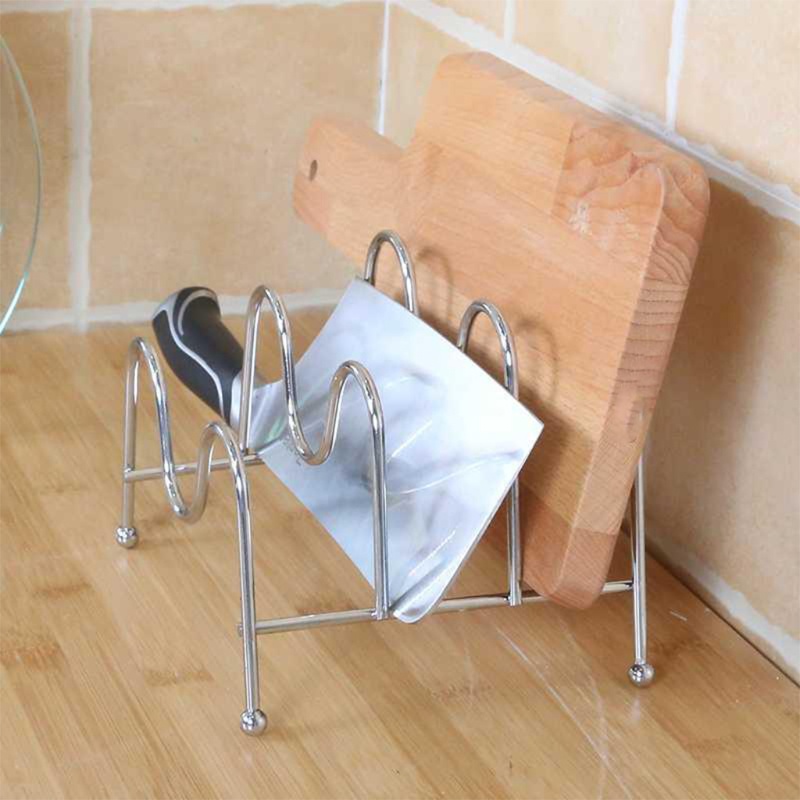 Giá Đỡ Nắp Nồi / Thớt Bằng Kim Loại Tiện Dụng Cho Nhà Bếp