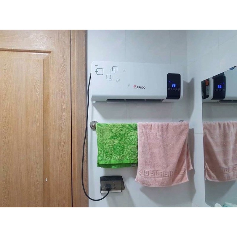 Máy sưởi gốm điện tử Rapido_Ferroli , hàng chính hãng , bảo hành 12 tháng ,có điều khiển từ xa