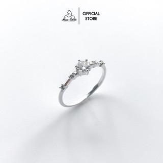 Nhẫn bạc Miuu Silver, nhẫn nữ đính đá Cateria Ring