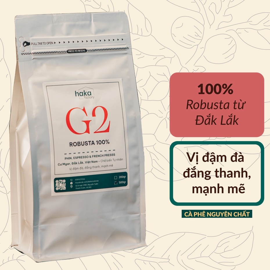 CÀ PHÊ BÁN QUÁN PHA PHIN, Cà phê nguyên chất 100% Robusta Đắk Lắk Vị đậm đà mạnh mẽ Đắng thanh gói 500g pha Phin