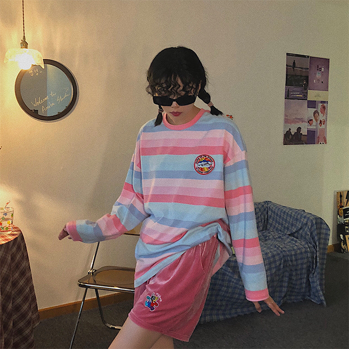 Áo kiểu tay dài dáng rộng thời trang Hàn Quốc phong cách Ulzzang cho bạn nữ | BigBuy360 - bigbuy360.vn