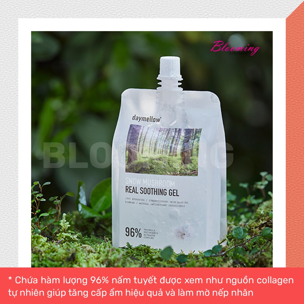 [01.2025] Gel Dưỡng Daymellow Snow Mushroom Real Soothing Chiết Xuất Nấm Tuyết 300g